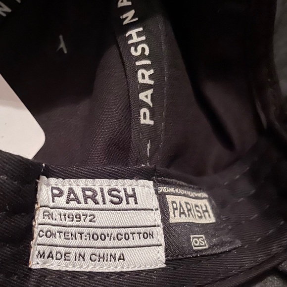 Parish Nation Black & Cream SnapBack Baseball Hat - Picture 6 of 9